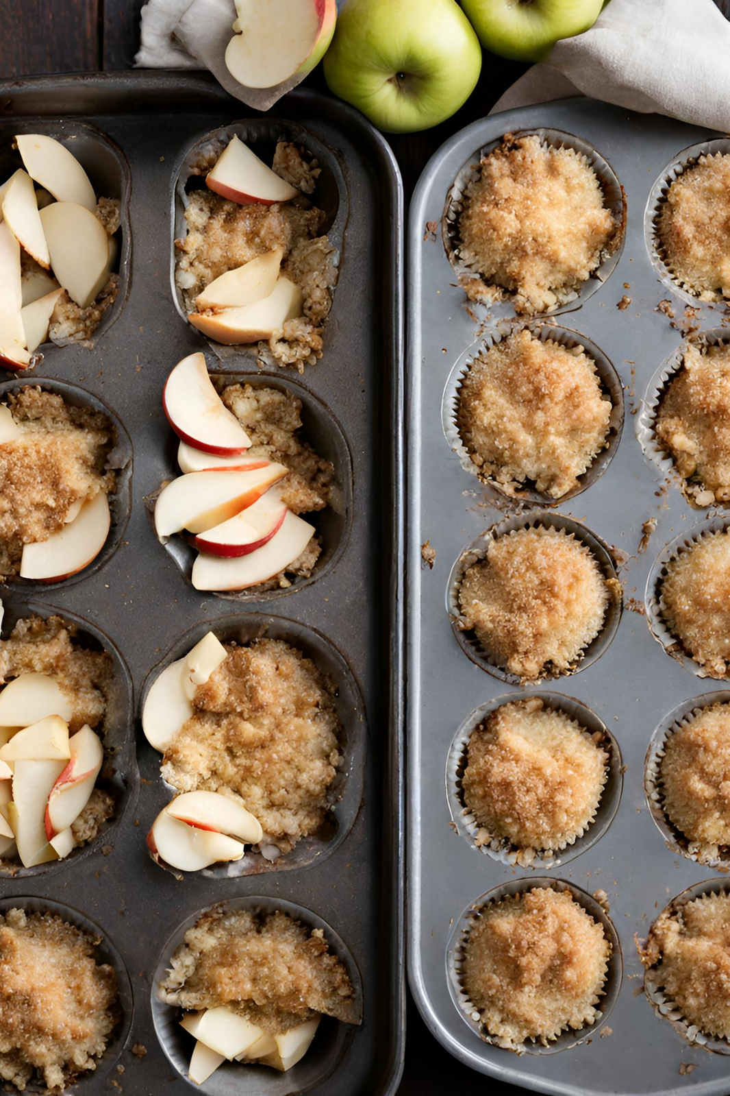 Apple Crisp Mini Cheesecakes