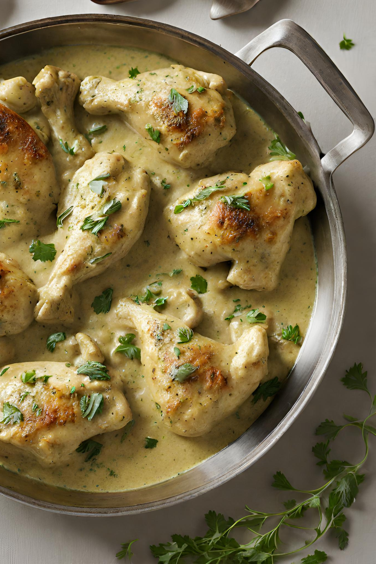 Indian Creamy Herb Chicken