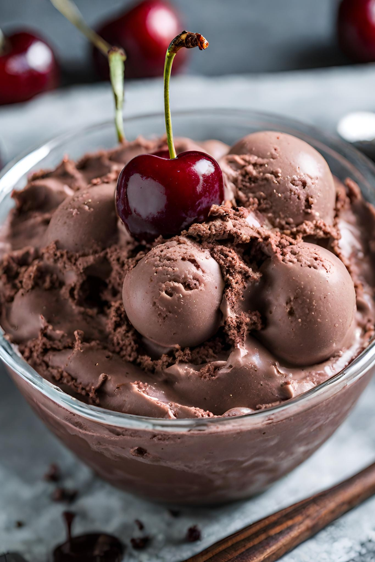 Chocolate Cherry Nicecream