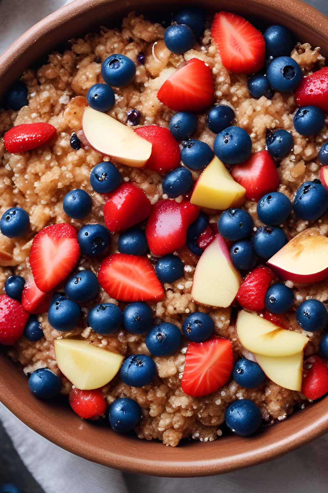 Warm Apple Berry Quinoa