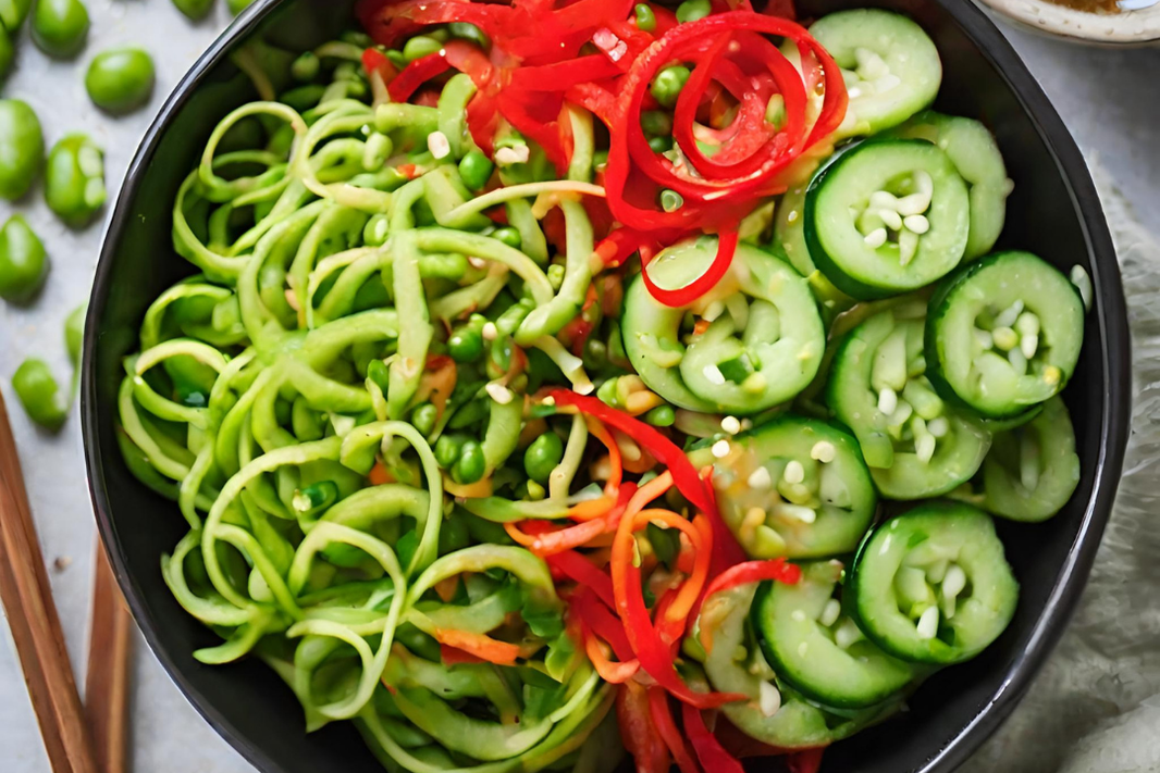 Asian Cucumber Noodle Salad