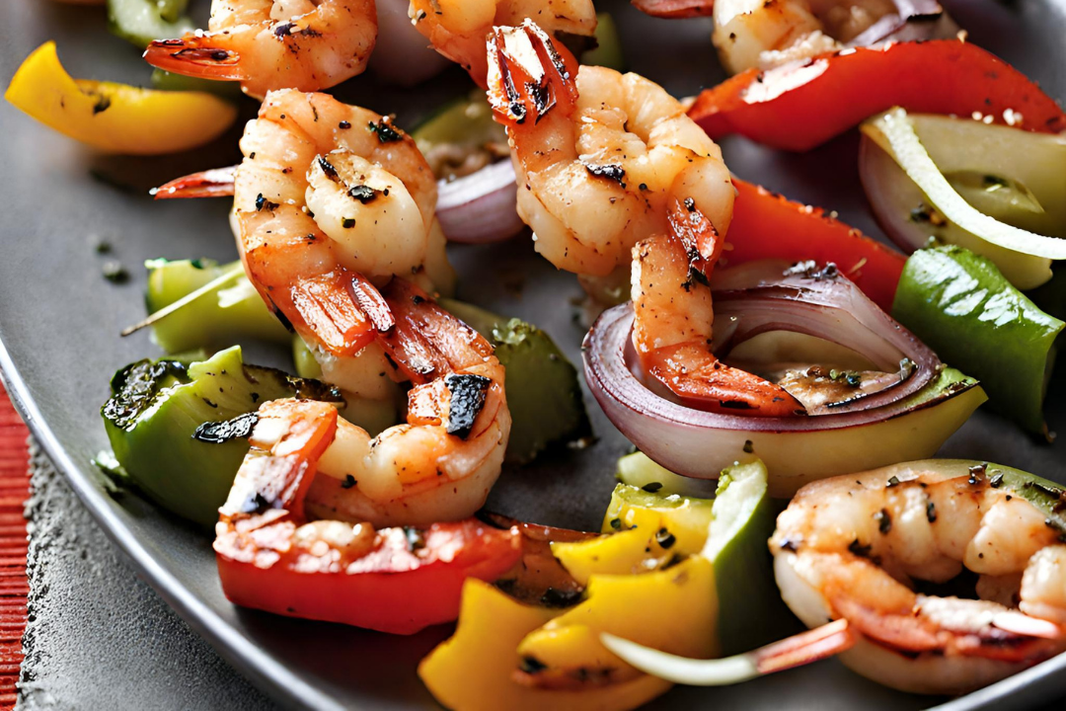 Grilled Shrimp and Veggie Skewer