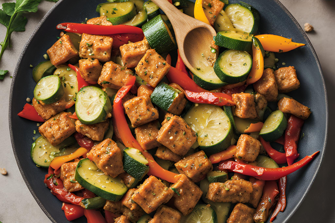 Lemon-Herb Tempeh Stir-Fry