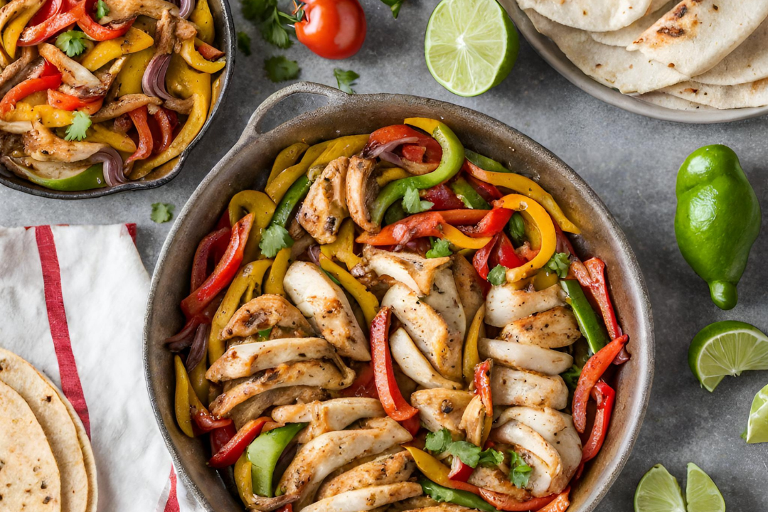 One Pan Chicken Fajitas