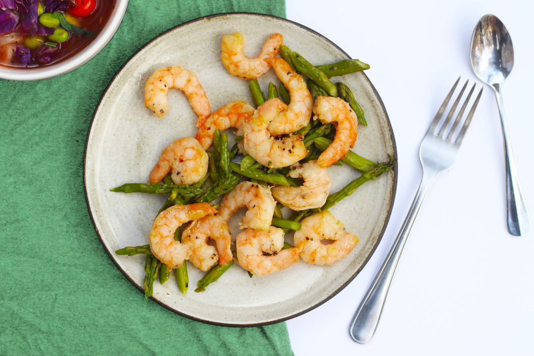 Shrimp and Asparagus Stir Fry