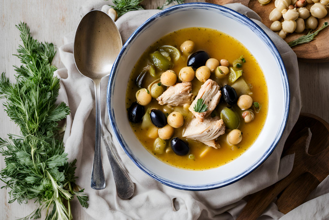 Slow-Cooker Chicken and Chickpea Soup