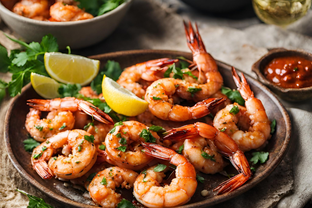 Spicy Middle-Eastern Prawns