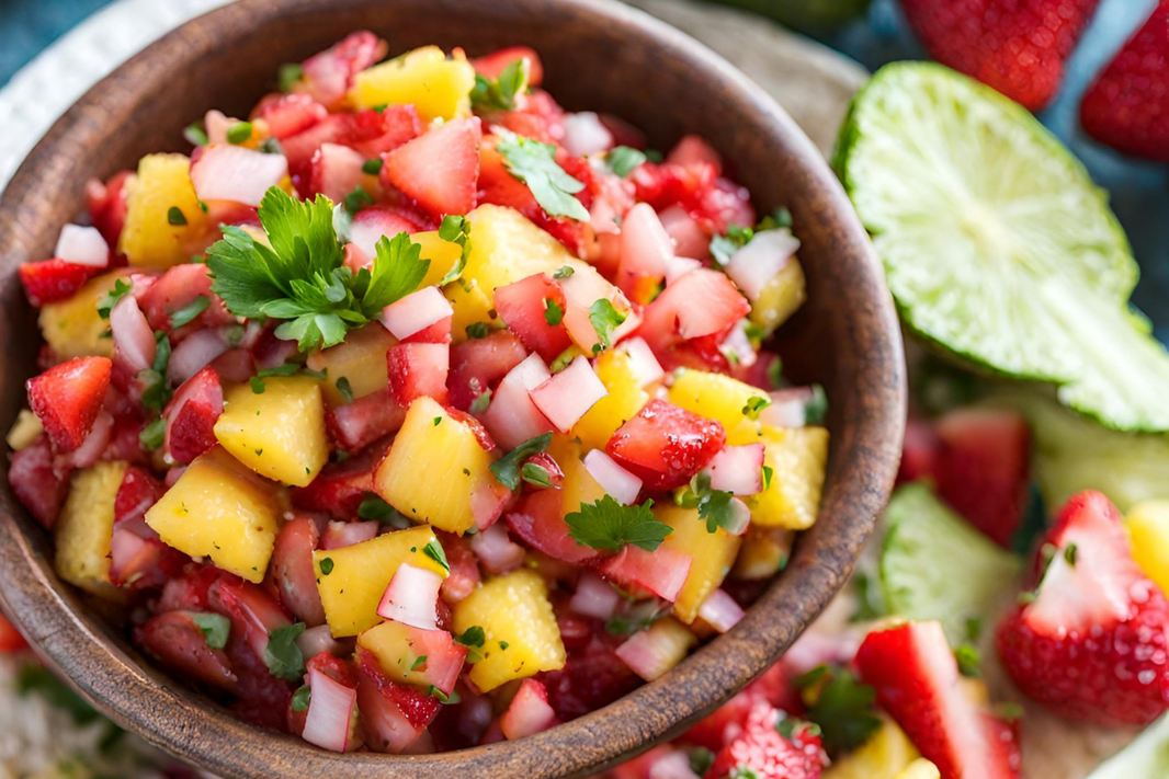 Spicy Strawberry/Pineapple Salsa