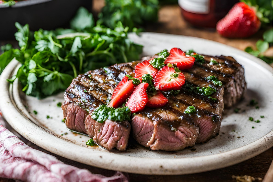 Steak With Strawberry Chimichurri