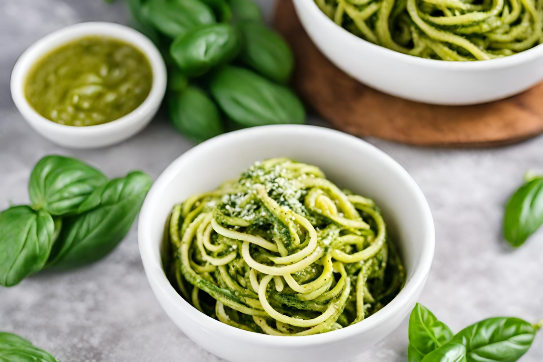 Vegan Pesto With Zoodles