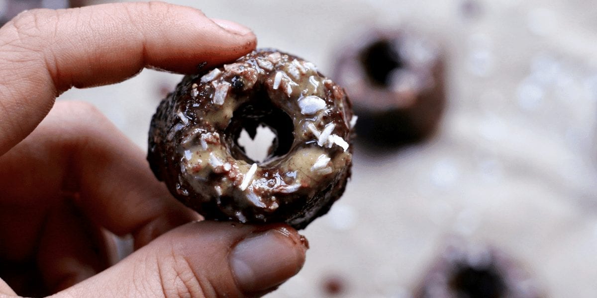 Coconut Chocolate Donuts